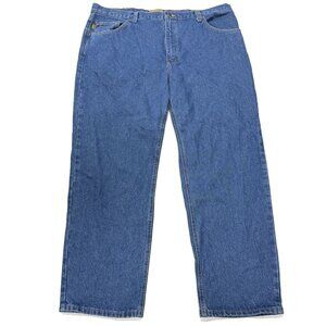 Diamond Gusset Jeans Mens 42 x 30 Stonewash Blue Regular Western Denim USA New